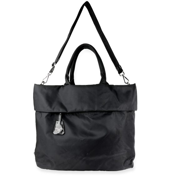 Prada Black Nylon Reversible Tote Bag - Picture 3 of 7